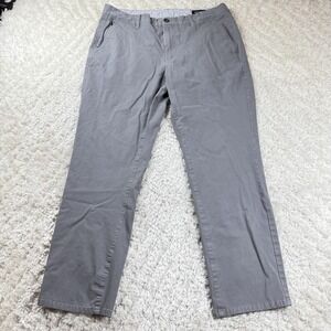 Bonobos Chino Pants Mens 35x30 Gray Slim Fit Stretch Preppy Frat Ivy Leauge